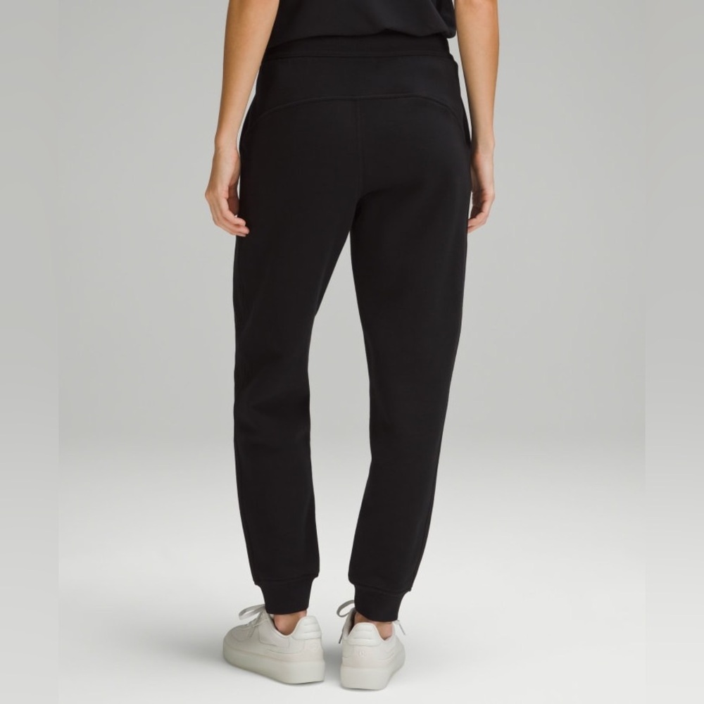 Lululemon Black Scuba High-Rise Joggers Cotton Activewear Gym Yoga Lounge Casual - Picture 2 of 13